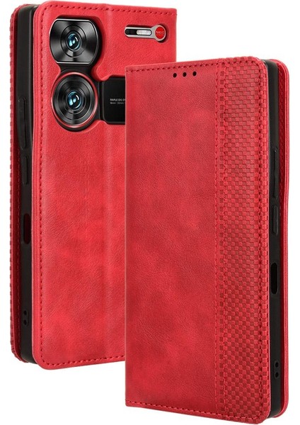 Zte Nubia Z60 Ultra Pu Deri Manyetik Kapatma Cüzdan (Yurt Dışından)