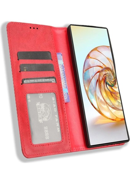 Zte Nubia Z60 Ultra Pu Deri Manyetik Kapatma Cüzdan (Yurt Dışından)