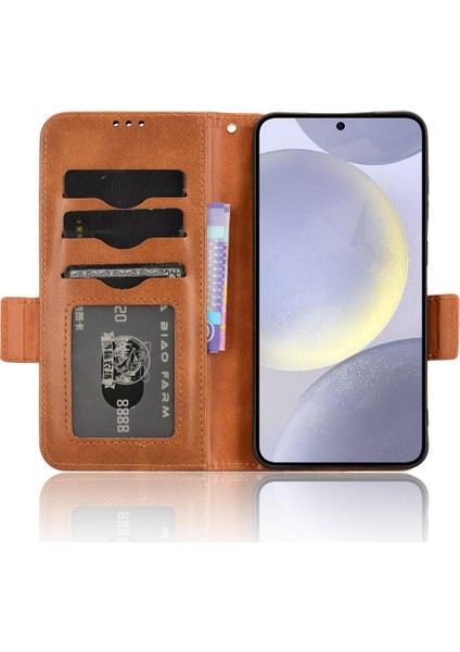 Samsung Galaxy S24 5g Görüntüleme Için Kılıf Standı Cüzdan Kapak Çevirin 3 Kart Pu (Yurt Dışından) indirimleri