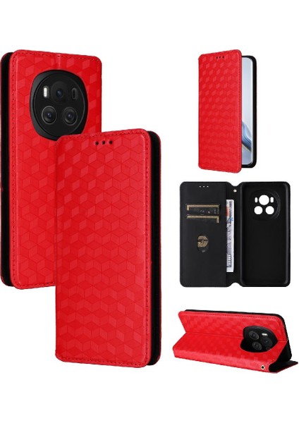 Onur Için Kılıf Sihirli 6 5g Pu Deri 3D Desen Manyetik Kapatma Cüzdan (Yurt Dışından)