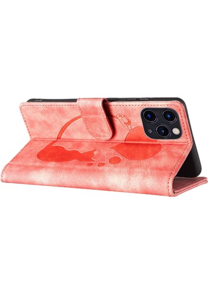 IPhone 11 Için Kılıf Pro Max Tutucu Kapak Cüzdan Kılıf Flip Folio Kabartmalı (Yurt Dışından)