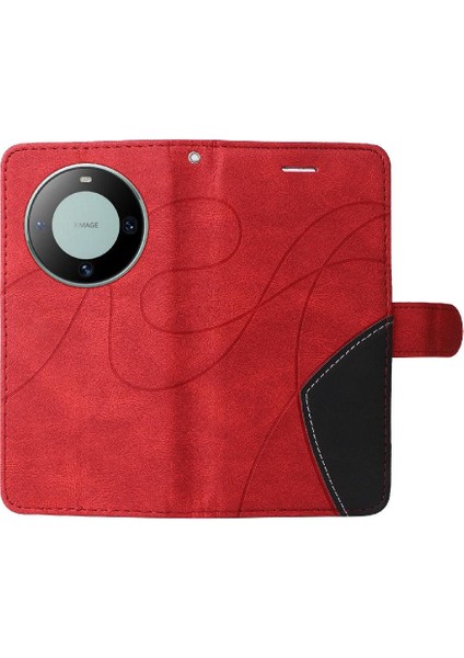 Kart Yuvası Standı ile Huawei Mate 60 Için Kılıf Pu Deri Flip Folio Kılıf (Yurt Dışından)