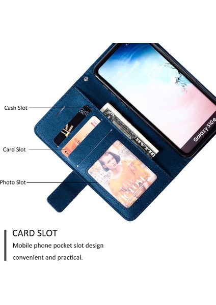 Samsung Galaxy S10E Manyetik Cüzdan Flip Folio Darbeye Pu Kart (Yurt Dışından)