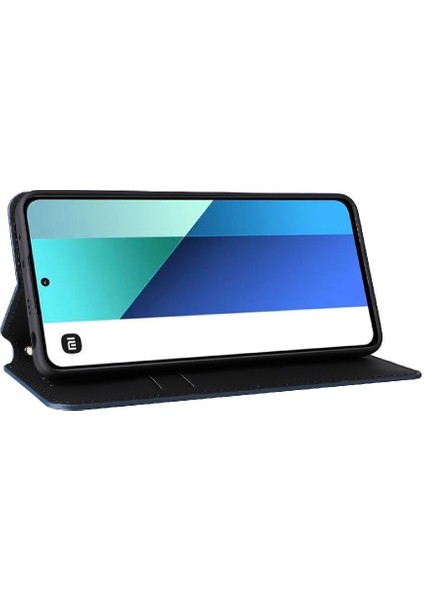 Xiaomi Redmi Için Not 13 4g Manyetik Kapatma Pu Deri Cüzdan Kart (Yurt Dışından)