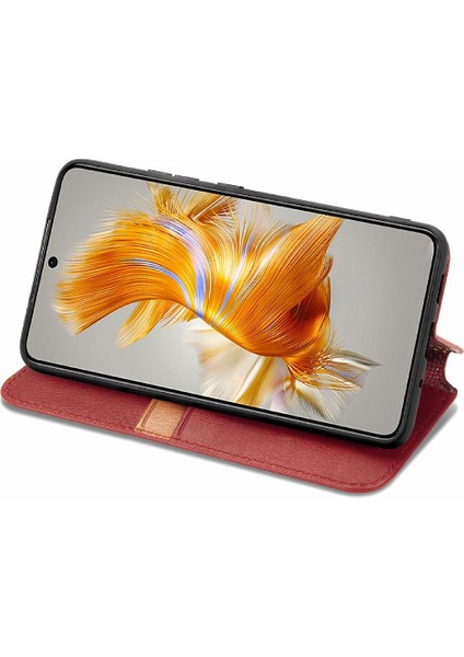 Huawei Mate 50 Için Kılıf Cüzdan Fonksiyonu Zarif Iş Kapak Çevirin (Yurt Dışından)