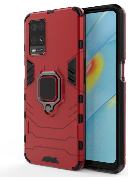 Oppo A54 4g Için Kılıf 360 &deg; Dönen Halka Darbeye Kapak Kickstand Askeri (Yurt Dışından)