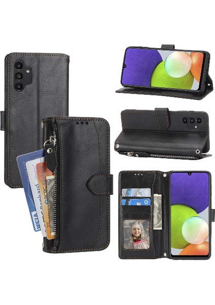 Samsung Galaxy M13 Için Flip Case 5g Kayış Kart Tutucu Kickstand Manyetik (Yurt Dışından)