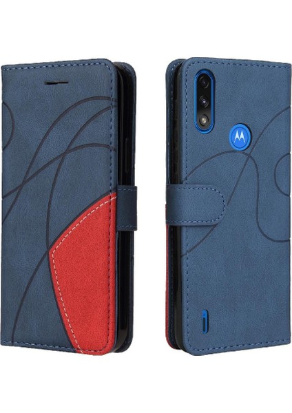 Motorola Moto E7 Güç Kickstand Koruyucu Kart Yuvası Standı ile Kılıf (Yurt Dışından)