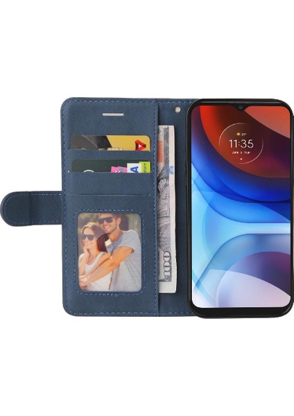 Motorola Moto E7 Güç Kickstand Koruyucu Kart Yuvası Standı ile Kılıf (Yurt Dışından)
