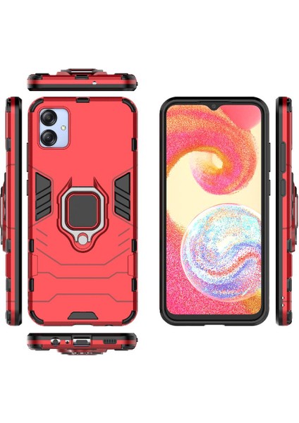 Samsung Galaxy A04E 4g Darbeye Kapak Kickstand 360 &deg; Dönen (Yurt Dışından)