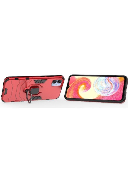 Samsung Galaxy A04E 4g Darbeye Kapak Kickstand 360 &deg; Dönen (Yurt Dışından)