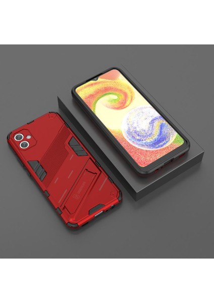 Samsung Galaxy A04E 4g Kickstand Sağlam Askeri Koruyucu Kapak (Yurt Dışından)
