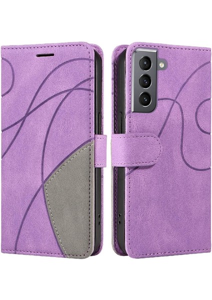 Samsung Galaxy S21 Artı Kickstand Koruyucu Pu Deri Flip Case (Yurt Dışından)