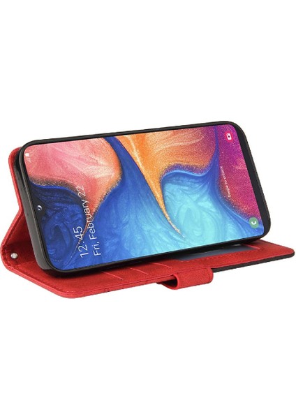 Samsung Galaxy A20E Kickstand Koruyucu Kart Yuvası Standı Pu (Yurt Dışından)