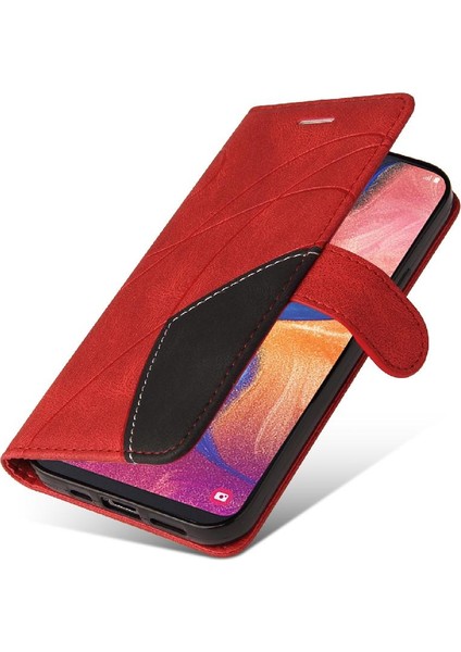 Samsung Galaxy A20E Kickstand Koruyucu Kart Yuvası Standı Pu (Yurt Dışından)