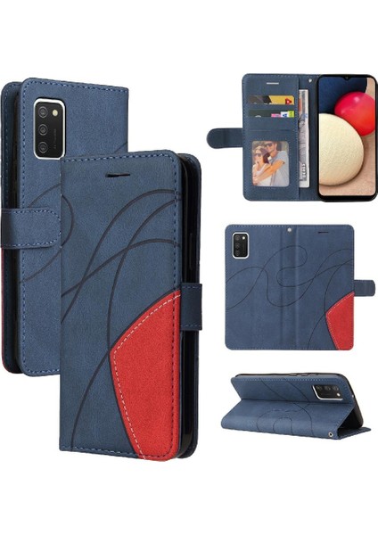 Samsung Galaxy A02S Pu Deri Flip Folio Kılıf Kickstand ile (Yurt Dışından)