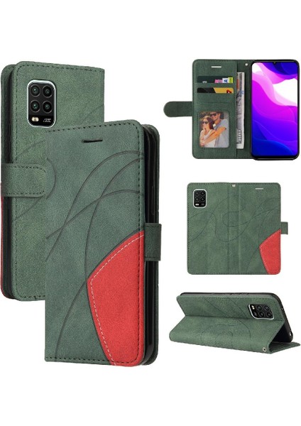Kart Yuvası Standı Kickstand Koruyucu Pu Flip ile Xiaomi 10 Lite Için Kılıf (Yurt Dışından)