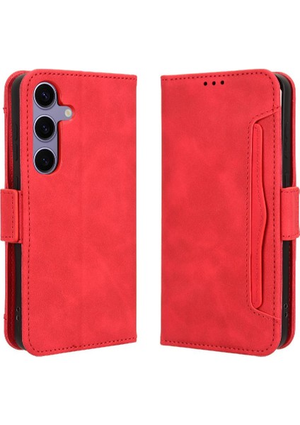 Samsung Galaxy S24 Deri Cüzdan Kapak Için Kılıf Ayarlanabilir Ayrılabilir (Yurt Dışından)
