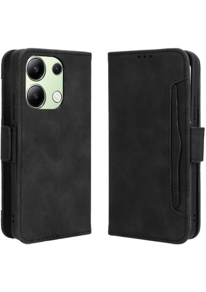 Xiaomi Redmi Not 13 Için Kılıf 4g Deri Cüzdan Kapak Manyetik Kapatma (Yurt Dışından)