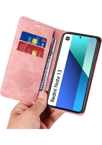 Xiaomi Redmi Için Not 13 4g Pu Deri Manyetik Folio Cüzdan (Yurt Dışından) indirimleri