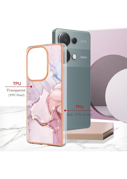 Colorful Shop Xiaomi Redmi Için Not 13 Pro 4g Ince Tpu Koruma Yumuşak Tampon (Yurt Dışından)