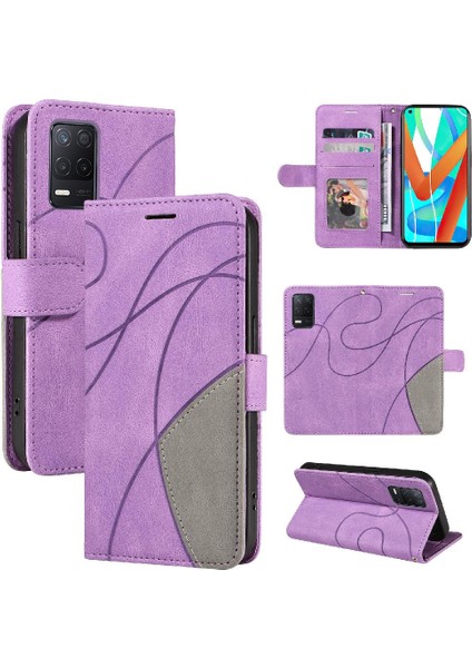Kart Yuvası Standı ile Realme 8 5g Pu Deri Flip Folio Kılıf (Yurt Dışından) fiyatları