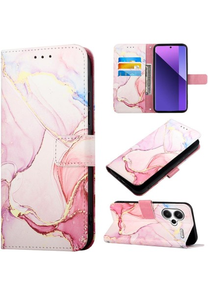 Xiaomi Redmi Not 13 Pro Artı 5g Cüzdan Kickstand Mermer Desen (Yurt Dışından)