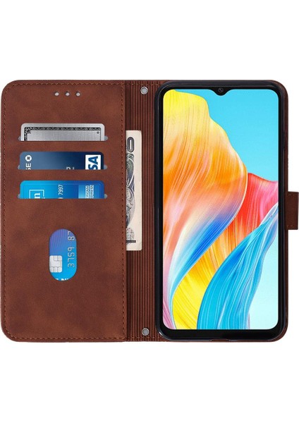 Oppo A38 4g Için Kılıf Pu Deri Cüzdan Kapak Çevirin Folio Kitap Koruyucu (Yurt Dışından) modelleri