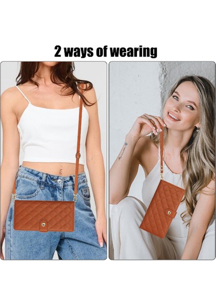Samsung Galaxy S21 Ultra Crossbody Tarzı 5 Kart Yuvaları ile Cüzdan (Yurt Dışından) fırsatları