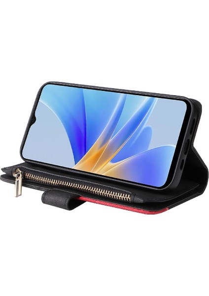 Kart Yuvası Standı Iki Renkli Oppo A17 Kickstand Koruyucu Kılıf (Yurt Dışından)