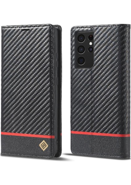 Samsung Galaxy S21 Ultra Deri Folio Flip Case Tam Koruma Için Kılıf (Yurt Dışından) modelleri