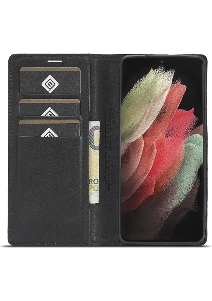 Samsung Galaxy S21 Ultra Deri Folio Flip Case Tam Koruma Için Kılıf (Yurt Dışından) fırsatları
