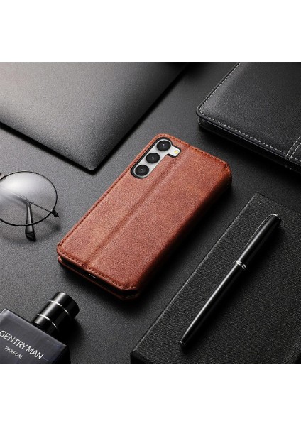 Samsung Galaxy S23 Artı Moda Tasarım Deri Kılıf Cüzdan Flip (Yurt Dışından)