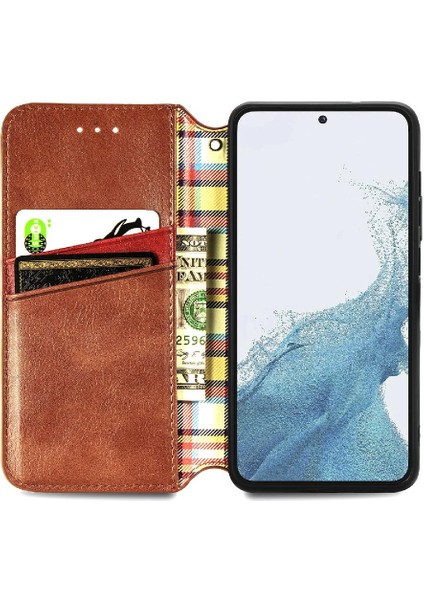 Samsung Galaxy S23 Artı Moda Tasarım Deri Kılıf Cüzdan Flip (Yurt Dışından)