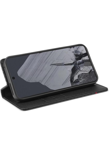 Google Pixel 9 Pro Deri Folio Flip Case Için Kılıf ile Tam Koruma (Yurt Dışından)