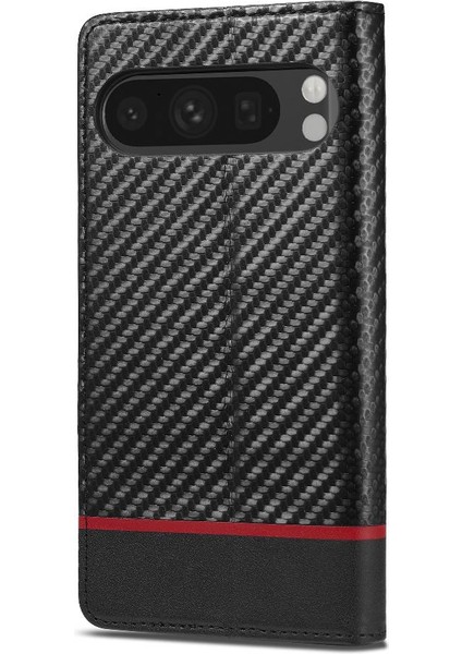 Google Pixel 9 Pro Deri Folio Flip Case Için Kılıf ile Tam Koruma (Yurt Dışından)