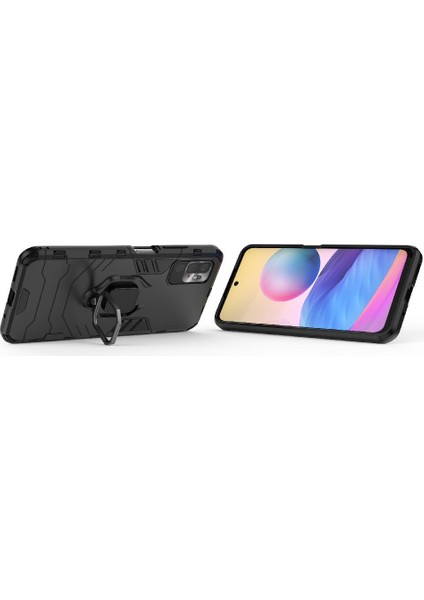 Xiaomi Redmi Not 10 5g Için Kılıf 360 &deg; Dönen Halka Kickstand Askeri Damla (Yurt Dışından) fiyatları