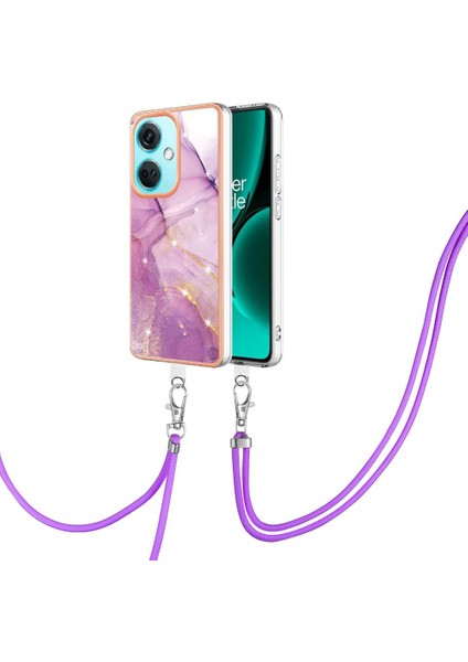 Oneplus Nord Ce 3 Tampon Mermer Crossbody Kordon Askısı Yumuşak (Yurt Dışından)