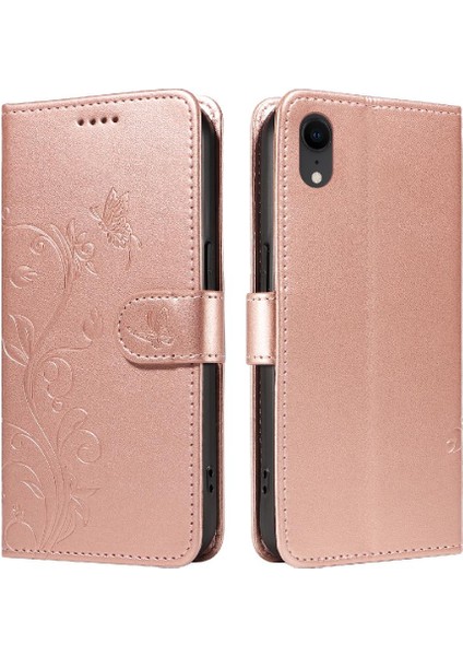 IPhone Xr Cüzdan Telefon Kılıfı Için Kılıf ile Yüksek Kaliteli Deri Kabartmalı (Yurt Dışından) indirimleri