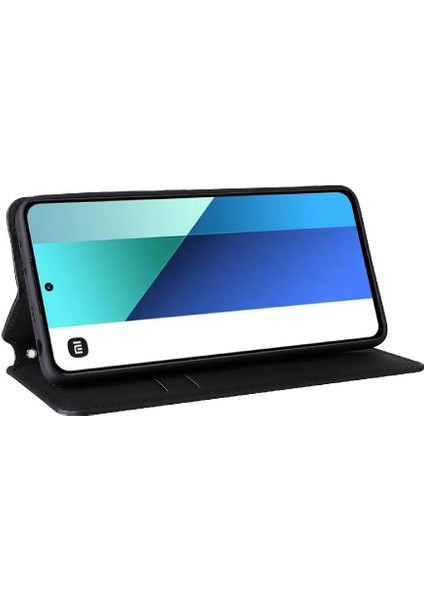 Xiaomi Redmi Için Not 13 4g Manyetik Kapatma Pu Deri Cüzdan Kart (Yurt Dışından) modelleri