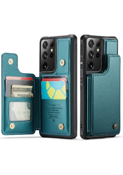 Samsung Galaxy S21 Ultra Kickstand Pu Deri Kart Için Caseme Cüzdan Kılıf (Yurt Dışından) fiyatları