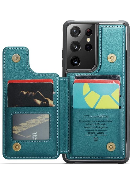 Samsung Galaxy S21 Ultra Kickstand Pu Deri Kart Için Caseme Cüzdan Kılıf (Yurt Dışından) modelleri