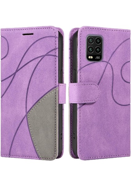 Kart Yuvası Standı Kickstand Koruyucu Pu Flip ile Xiaomi 10 Lite Için Kılıf (Yurt Dışından)