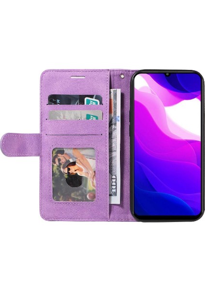 Kart Yuvası Standı Kickstand Koruyucu Pu Flip ile Xiaomi 10 Lite Için Kılıf (Yurt Dışından) indirimleri