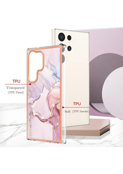 Samsung Galaxy S24 Ultra 5g Mermer Desen Koruma Yumuşak Tampon (Yurt Dışından) fiyatları