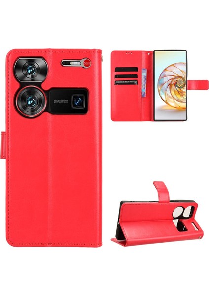 Zte Nubia Z60 Ultra Kart Tutucu Manyetik Kapak Çevirin Cüzdan (Yurt Dışından)
