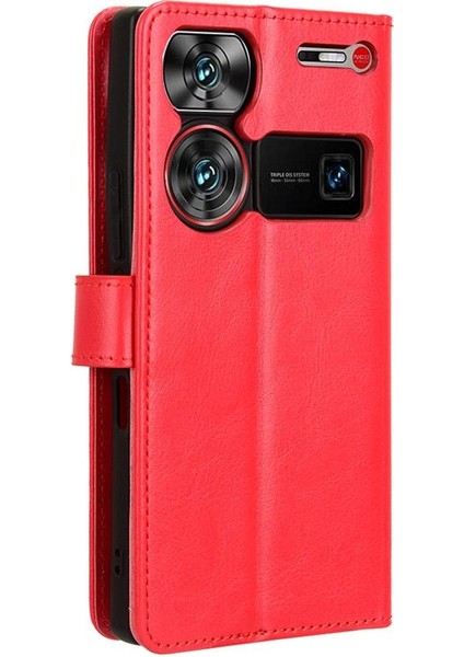 Zte Nubia Z60 Ultra Kart Tutucu Manyetik Kapak Çevirin Cüzdan (Yurt Dışından)