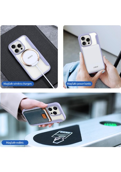 Rfıd Engelleme Kart Yuvası Pu Deri ile IPhone 15 Pro Için Duducase Durumda (Yurt Dışından) modelleri