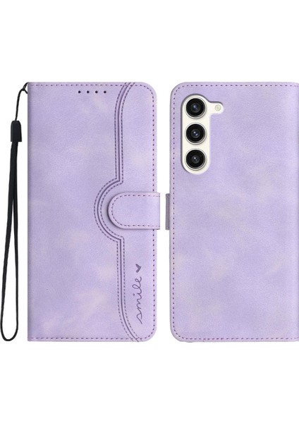 Samsung Galaxy S24 Durumda Dahili Mıknatıs Kapak Cüzdan Pu ile Uyumlu (Yurt Dışından)