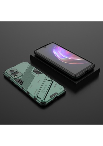 Vivo V21 Kickstand Sağlam Askeri Koruyucu Kapak Için Kılıf (Yurt Dışından) fiyatları